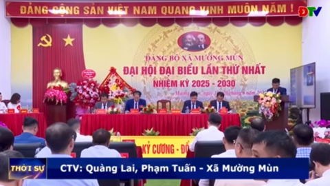 ĐẠI HỘI ĐẢNG BỘ XÃ MƯỜNG MÙN LẦN THỨ NHẤT
