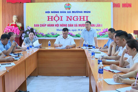 HỘI NÔNG DÂN XÃ MƯỜNG MÙN TỔ CHỨC KỲ HỌP THỨ NHẤT BAN THƯỜNG TRỰC NHIỆM KỲ 2025–2030