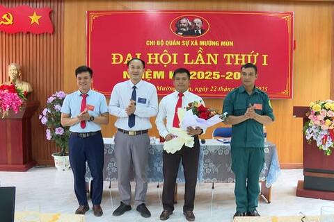 ĐẠI HỘI CHI BỘ QUÂN SỰ XÃ MƯỜNG MÙN LẦN THỨ I, NHIỆM KỲ 2025–2030