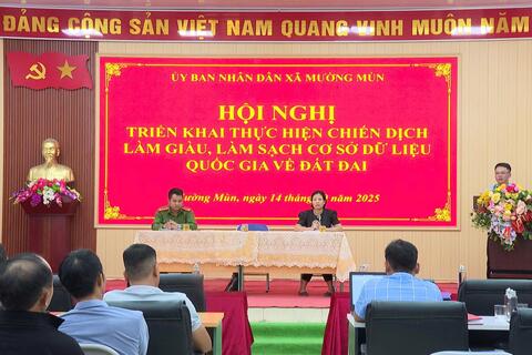Mường Mùn triển khai chiến dịch “Làm giàu, làm sạch cơ sở dữ liệu quốc gia về đất đai