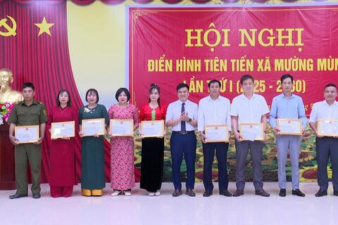 XÃ MƯỜNG MÙN TỔ CHỨC HỘI NGHỊ ĐIỂN HÌNH TIÊN TIẾN GIAI ĐOẠN 2025 – 2030