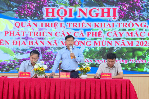 Đảng bộ xã Mường Mùn quyết tâm, quyết liệt chỉ đạo phát triển cây cà phê, mắc ca theo hướng bền vững