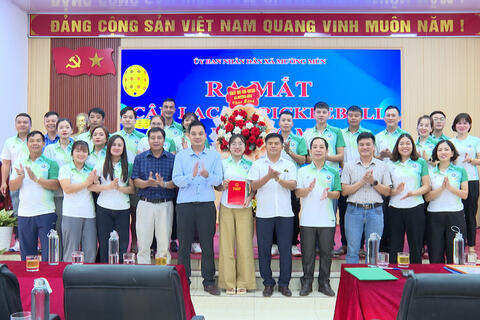 XÃ MƯỜNG MÙN RA MẮT CÂU LẠC BỘ PICKLEBALL