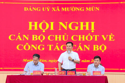 Đảng ủy xã Mường Mùn tổ chức các hội nghị quy hoạch cán bộ nhiệm kỳ 2030 – 2035