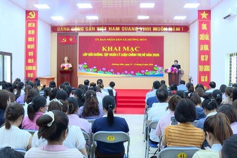 MƯỜNG MÙN: BỒI DƯỠNG, TẬP HUẤN LÝ LUẬN CHÍNH TRỊ HÈ NĂM 2026