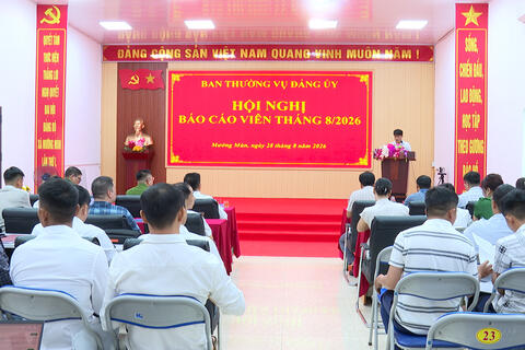 Mường Mùn tổ chức Hội nghị Báo cáo viên tháng 8 năm 2026
