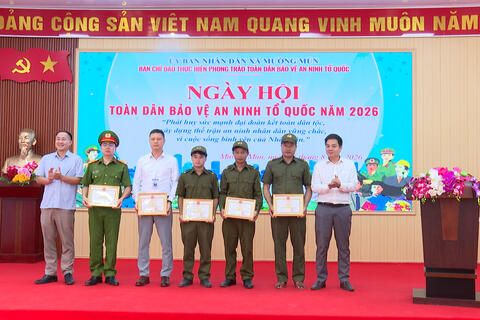 Mường Mùn tổ chức Ngày hội toàn dân bảo vệ an ninh Tổ quốc năm 2026