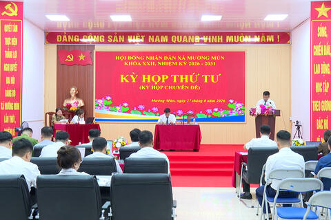 HĐND xã Mường Mùn tổ chức Kỳ họp thứ Tư, nhiệm kỳ 2026-2031