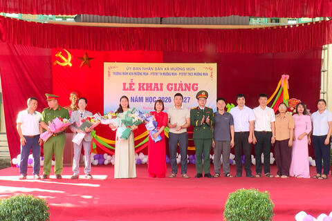 THẦY VÀ TRÒ CÁC TRƯỜNG HỌC XÃ MƯỜNG MÙN BƯỚC VÀO NĂM HỌC MỚI 2026 - 2027