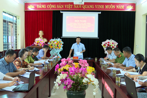 Thường trực Đảng ủy xã Mường Mùn Tổ chức Hội nghị giao ban công tác nội chính, phòng, chống tham nhũng, lãng phí, tiêu cực và cải cách tư pháp  9 tháng năm 2026