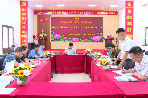 Mường Mùn họp thành viên UBND xã tháng 10/2026