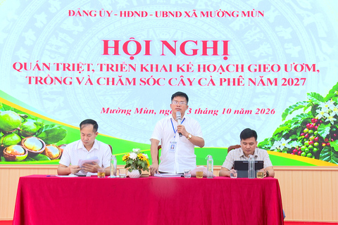 Mường Mùn chủ động các điều kiện phát triển vùng cà phê năm 2027