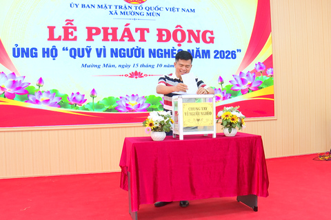 Uỷ Ban MTTQVN xã Mường Mùn phát động Tháng cao điểm “Vì người nghèo” năm 2026