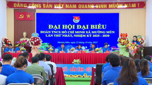 ĐẠI HỘI ĐẠI BIỂU ĐOÀN TNCS HỒ CHÍ MINH XÃ MƯỜNG MÙN LẦN THỨ I, NHIỆM KỲ 2025 – 2030
