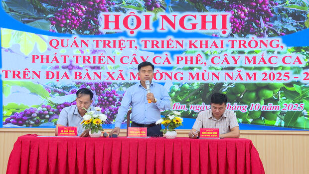 Đảng bộ xã Mường Mùn quyết tâm, quyết liệt chỉ đạo phát triển cây cà phê, mắc ca theo hướng bền vững