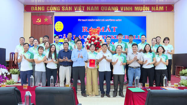 XÃ MƯỜNG MÙN RA MẮT CÂU LẠC BỘ PICKLEBALL